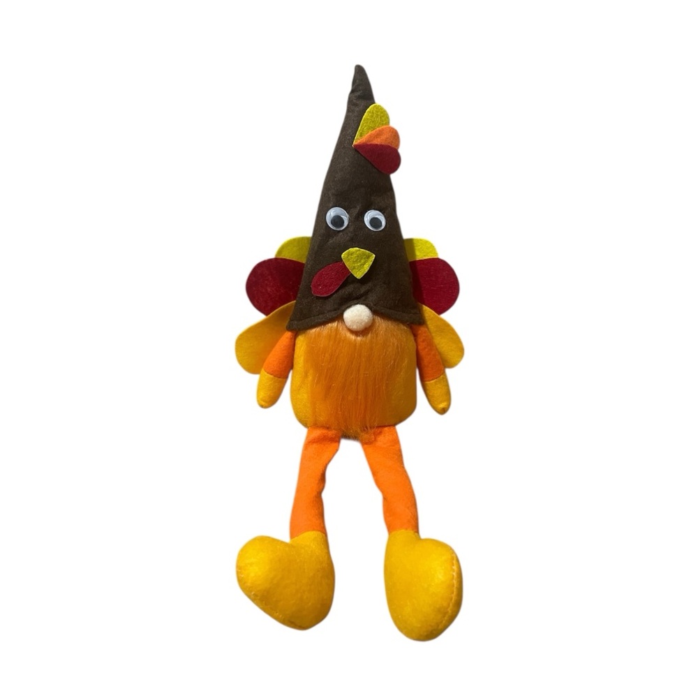 Handmade Thanksgiving Fall Turkey Swedish Gnomes - Set of 2 - Picture 4 of 7